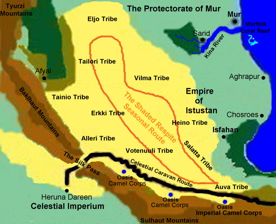 shaded respite trade route