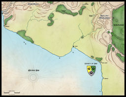 Map of Irongate's local area Map of Idee's area