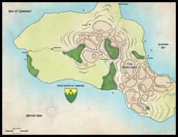 Map of Irongate's local area Map of Onnwal's local area